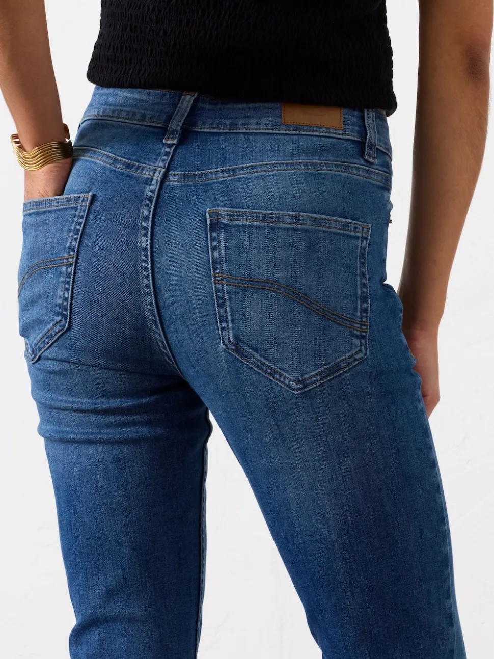 FatFace Katrine Denim Dark Blue Skinny Bootcut Jeans