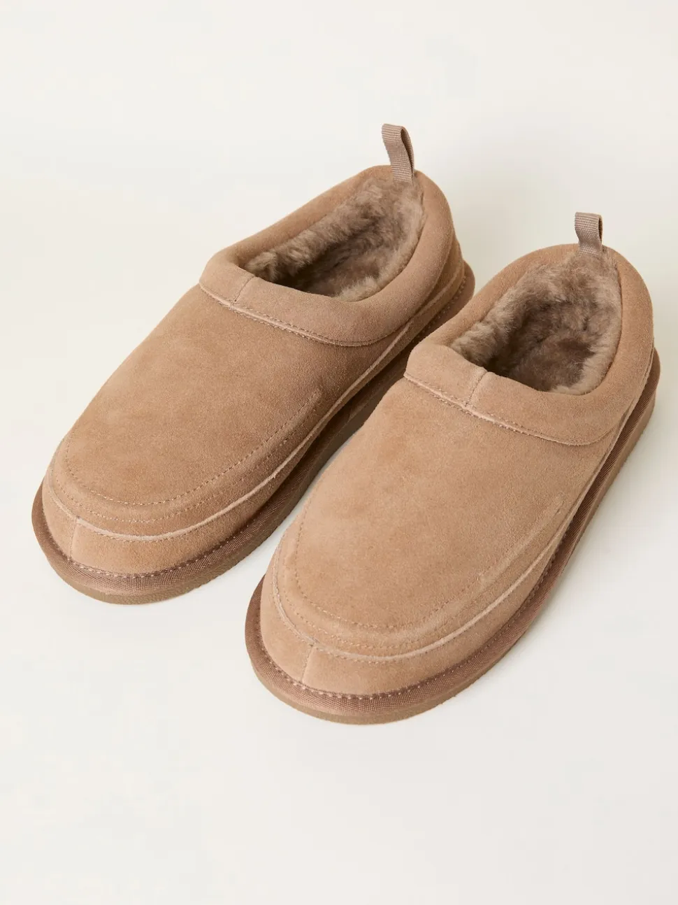 FatFace Laura Mink Brown Suede Slipper