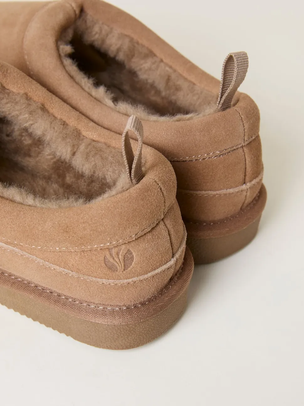 FatFace Laura Mink Brown Suede Slipper