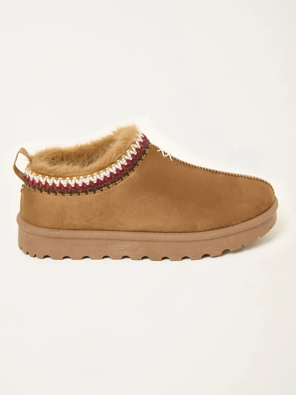 FatFace Lyra Tan Brown Mule Slipper