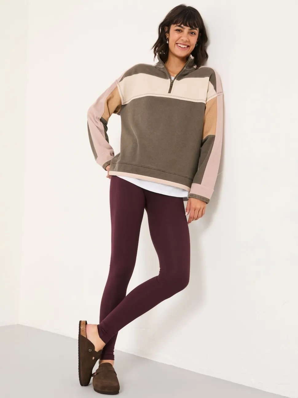 FatFace Meribel Purple High Rise Legging