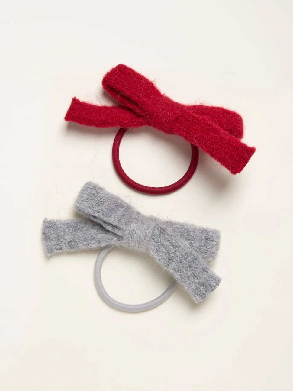 FatFace Multi 2 Pack Knitted Bow Hair Ties