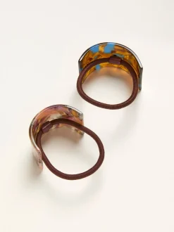 FatFace Multi 2 Pack Resin Cuff Hair Ties