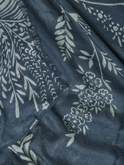 FatFace Navy Blue Summer Meadow Printed Scarf