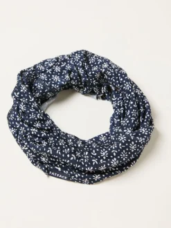 FatFace Navy Blue Woodblock Print Multi Snood