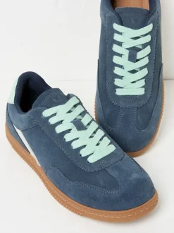 FatFace Navy Fia Retro Trainer