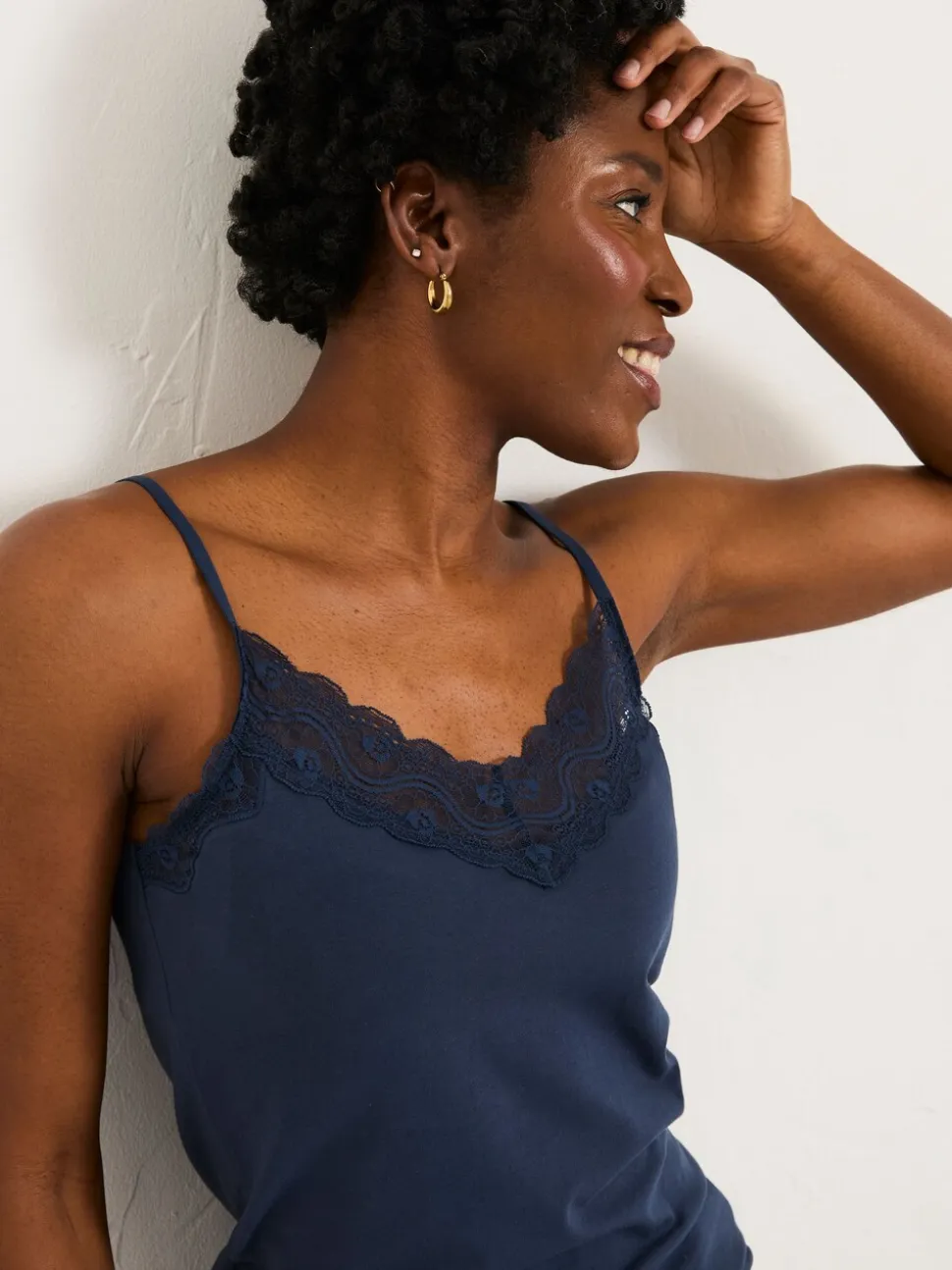 FatFace Navy Lace Vest