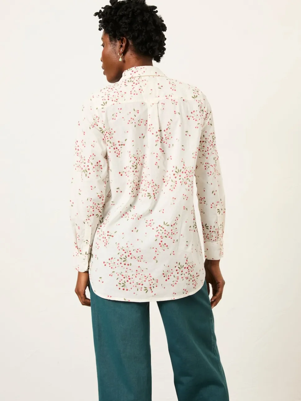 FatFace Olivia Ivory Cherries Shirt