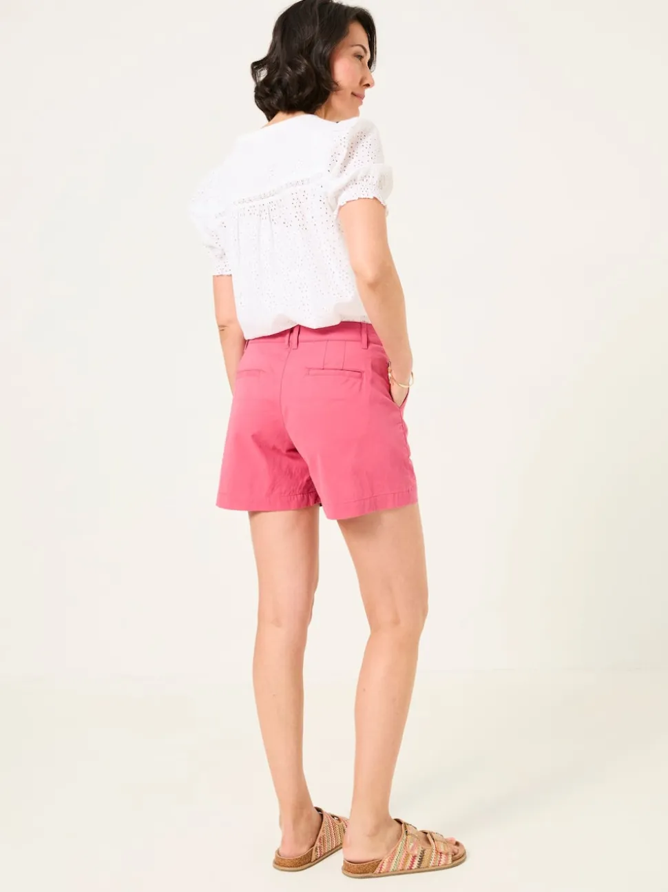 FatFace Padstow Dark Pink Chino Shorts