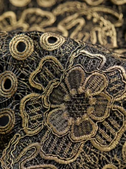 FatFace Paloma Gold Lace Skirt