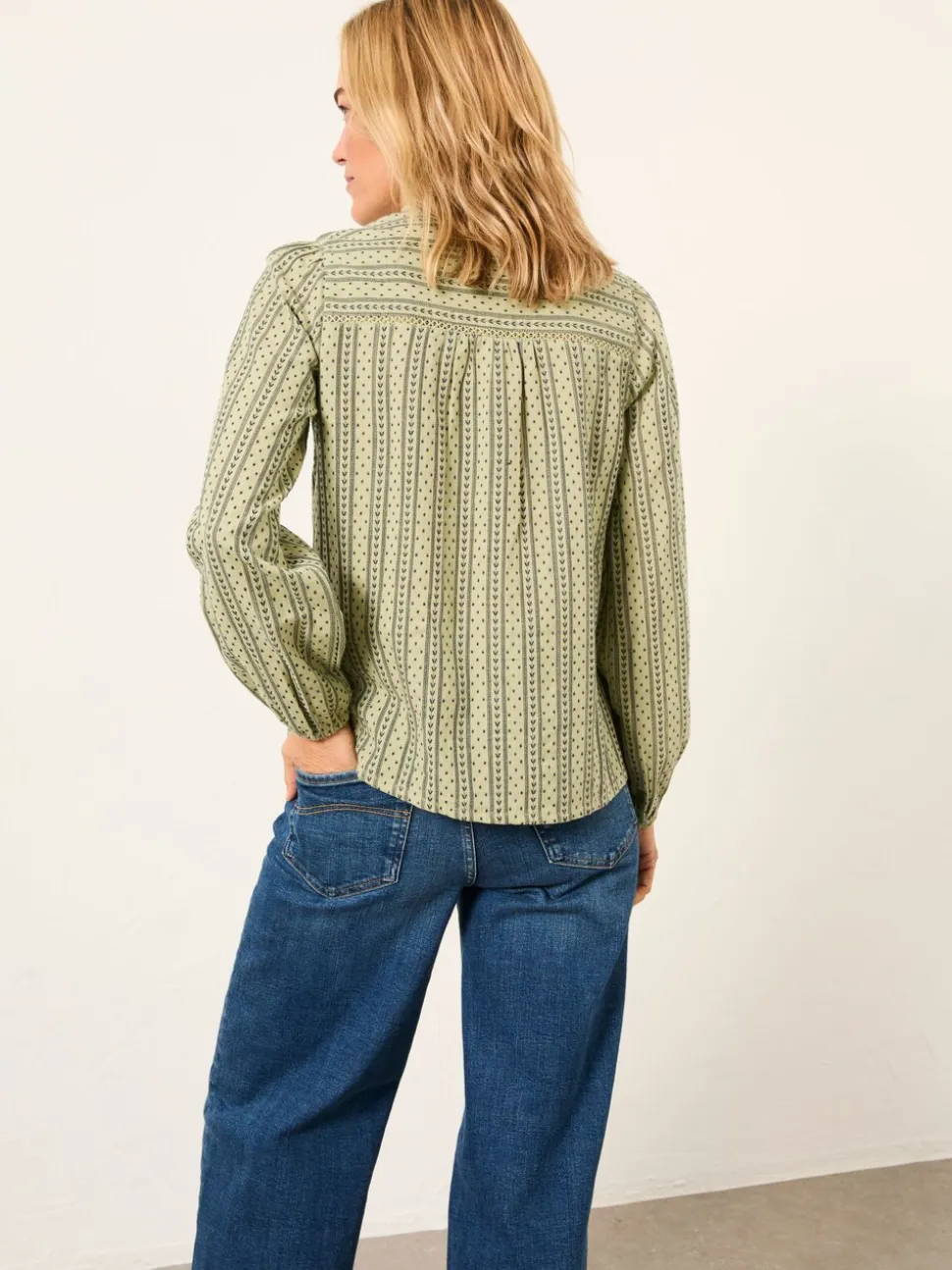 FatFace Pia Green Blouse