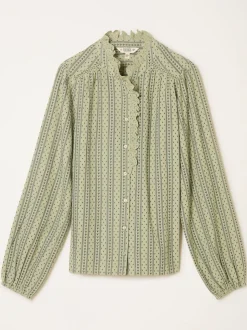 FatFace Pia Green Blouse