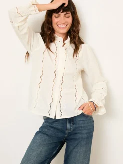 FatFace Pia Ivory Blouse