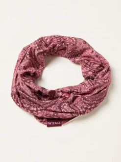 FatFace Pink Paisley Print Multi Snood