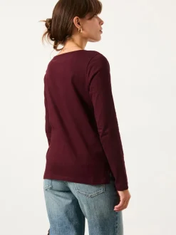 FatFace Purple/Pink 2 Pack Long Sleeve Round Neck T Shirt
