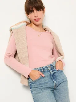 FatFace Purple/Pink 2 Pack Long Sleeve Round Neck T Shirt