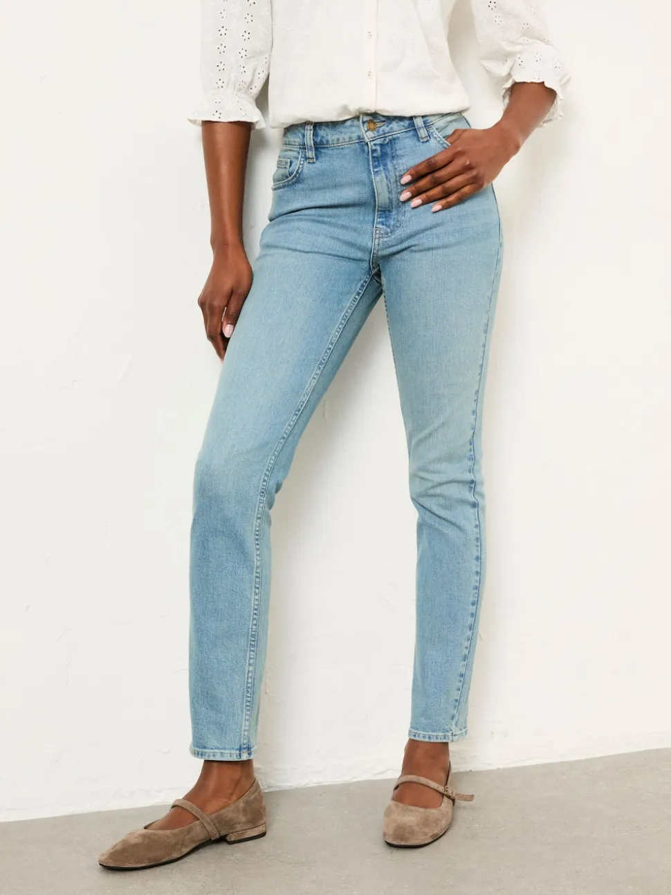 FatFace Shenley Bleach Denim Slim Jeans