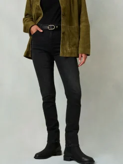 FatFace Shenley Washed Black Slim Jeans