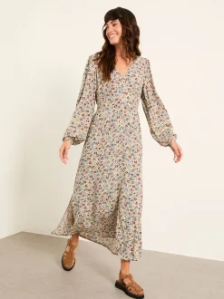 FatFace Solene Multi Vintage Ditsy Midi Dress
