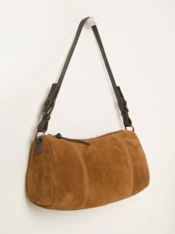 FatFace Tan Brown Suede Shoulder Bag