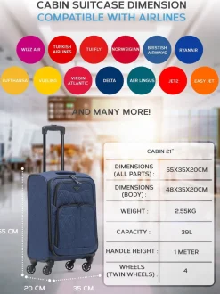 Flight Knight Soft Case Carry On Suitcase Hand Luggage