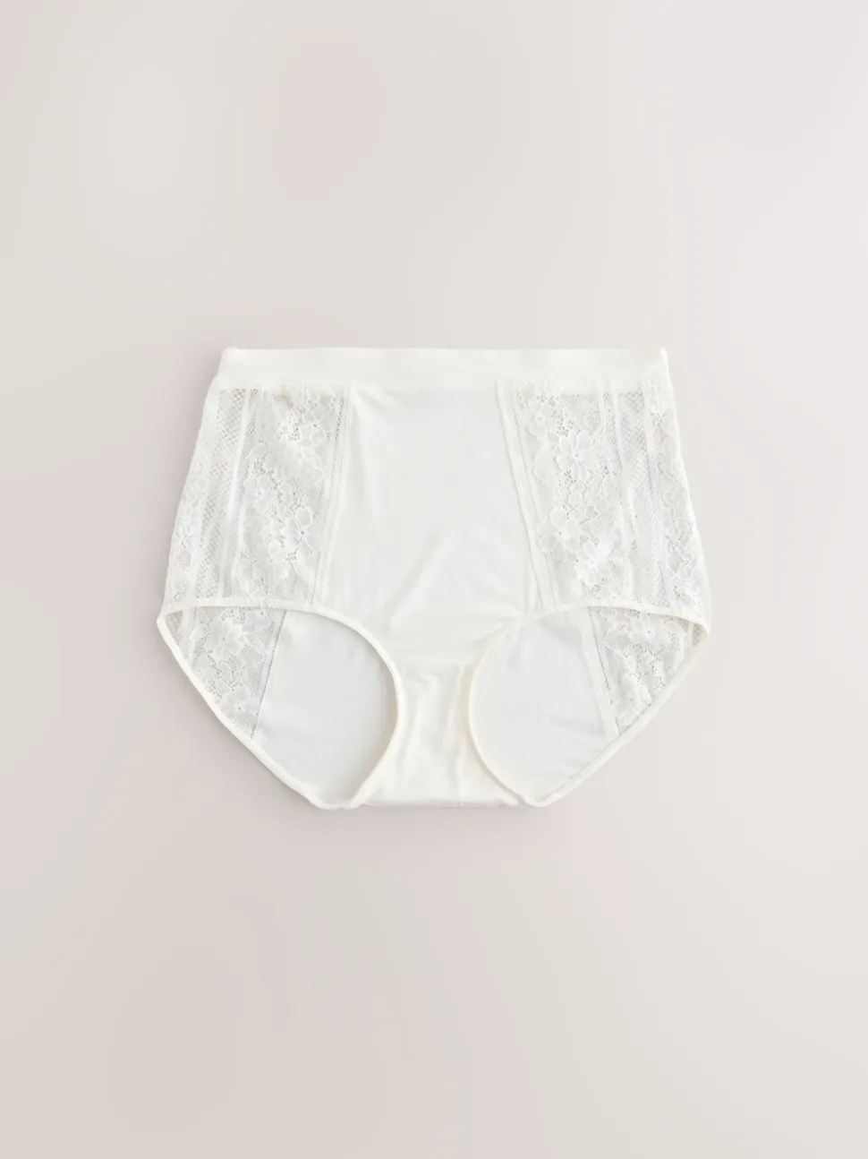Floral Full Brief Modal & Lace Knickers 3 Pack