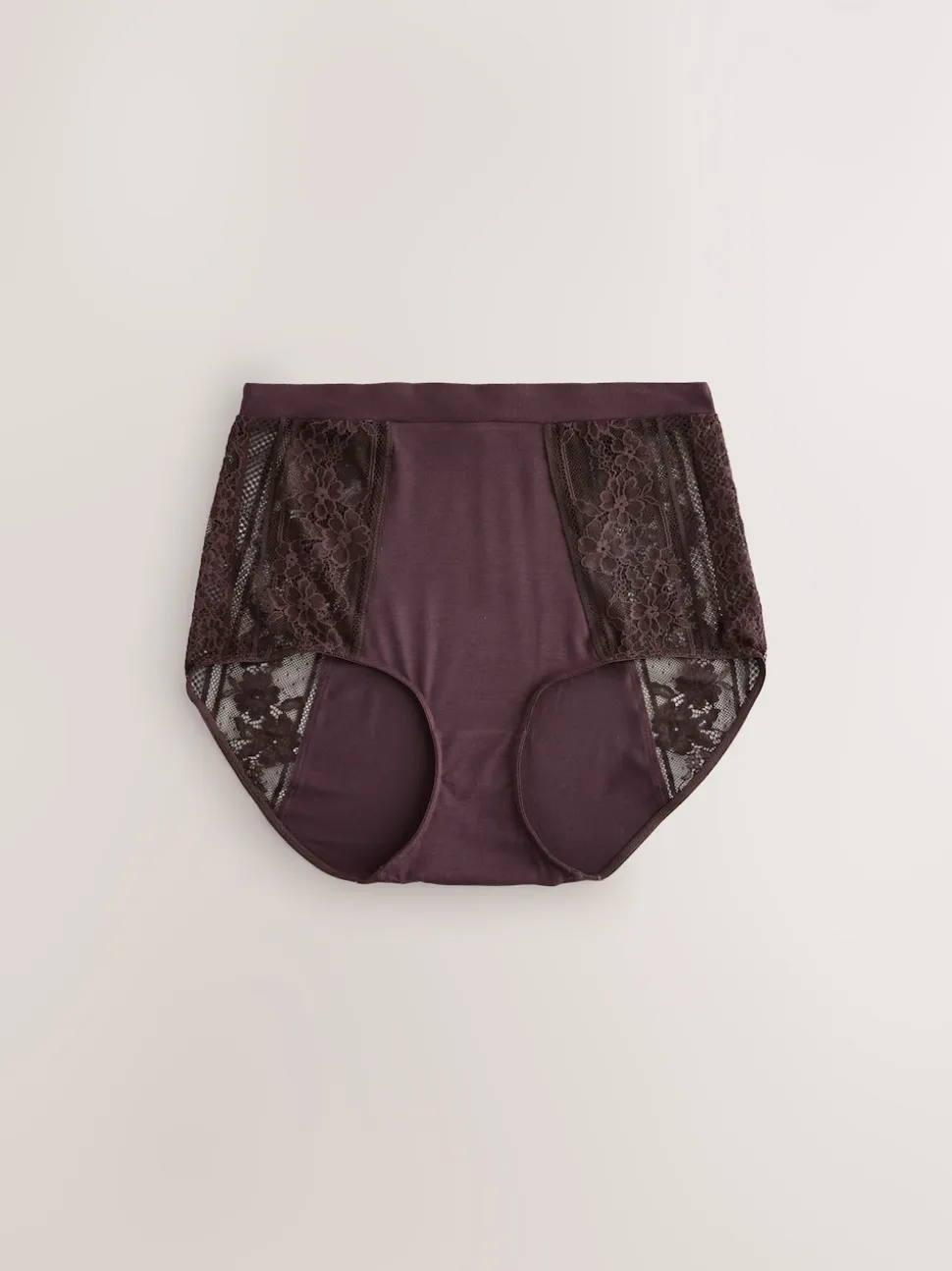 Floral Full Brief Modal & Lace Knickers 3 Pack
