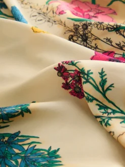 Floral Satin Square Scarf