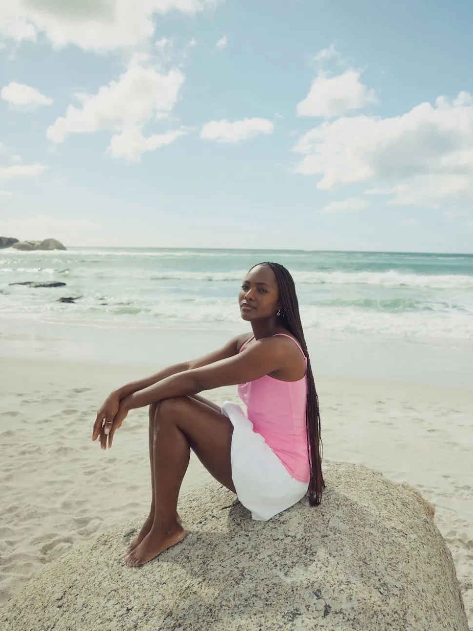 Fluoro Pink Thin Strap Vest