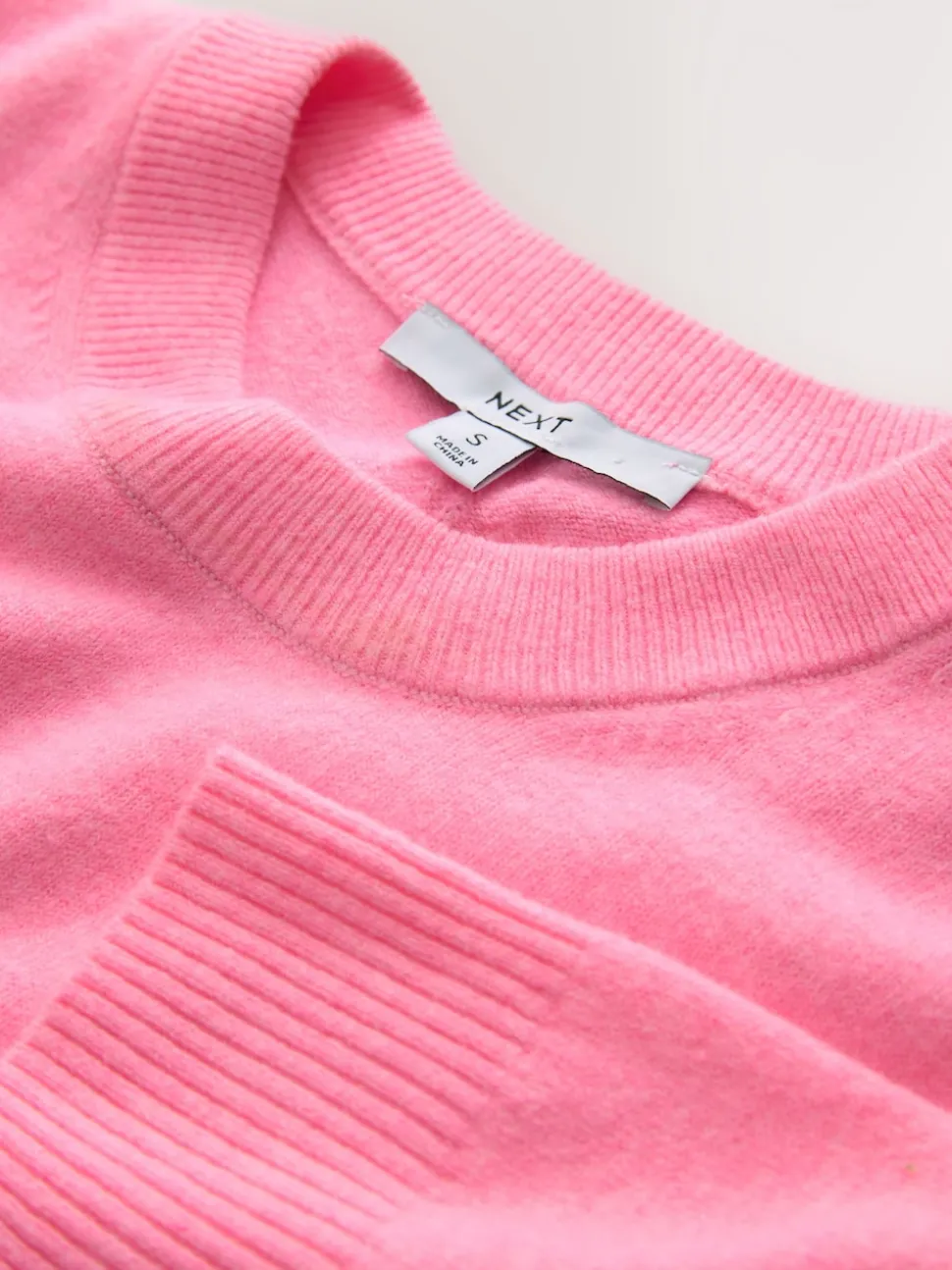 Fluro Pink Supersoft Short Sleeve Knitted Top