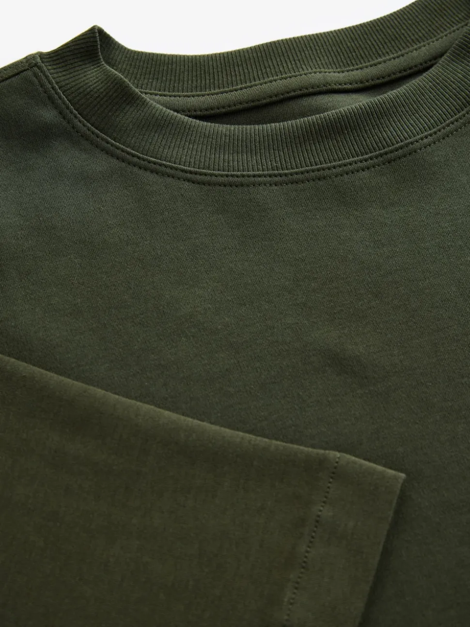 Forest Green Relaxed Fit Heavyweight Longline T-Shirt