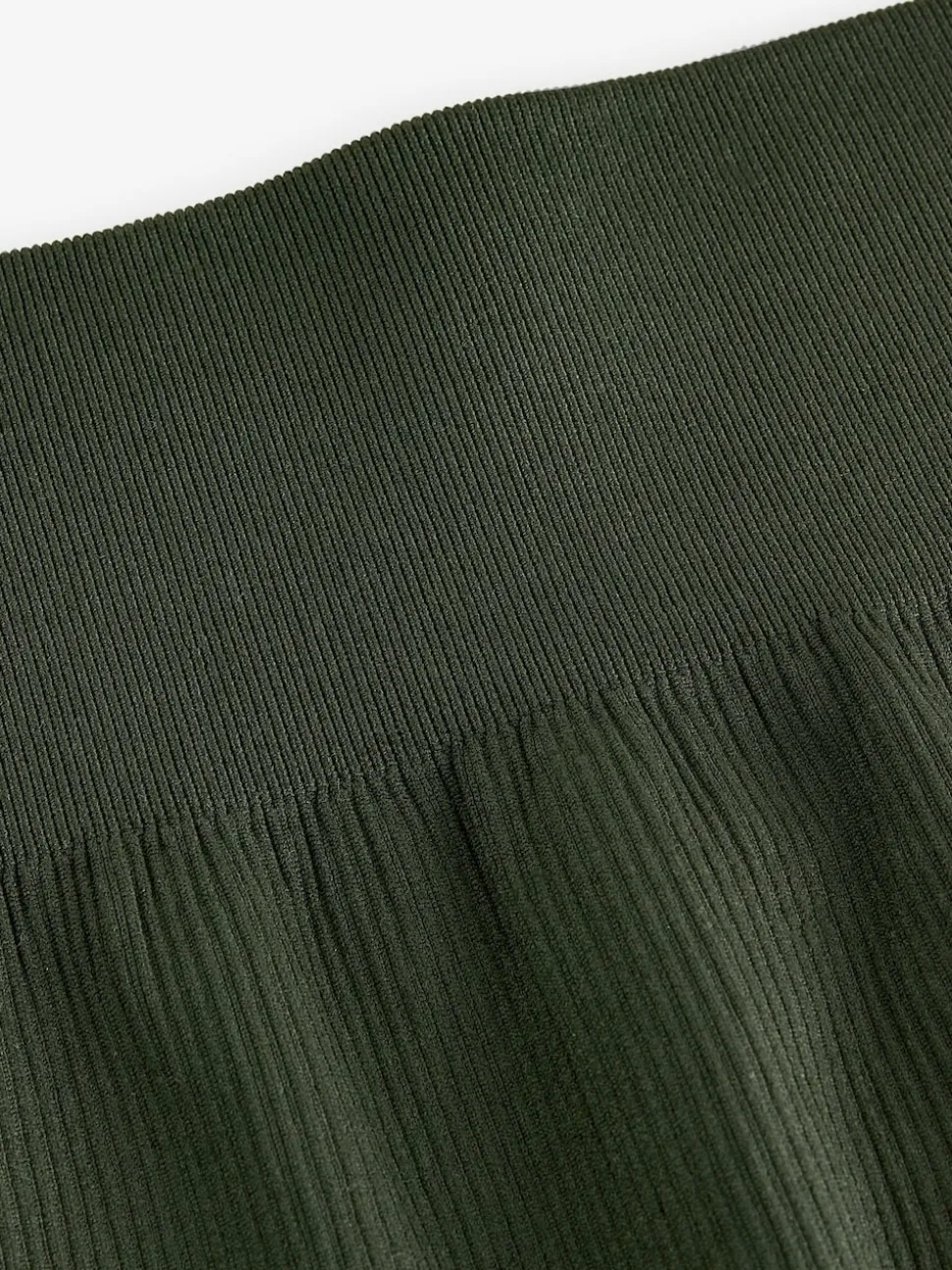 Forest Green Ribbed Seamless High Waist Leggings