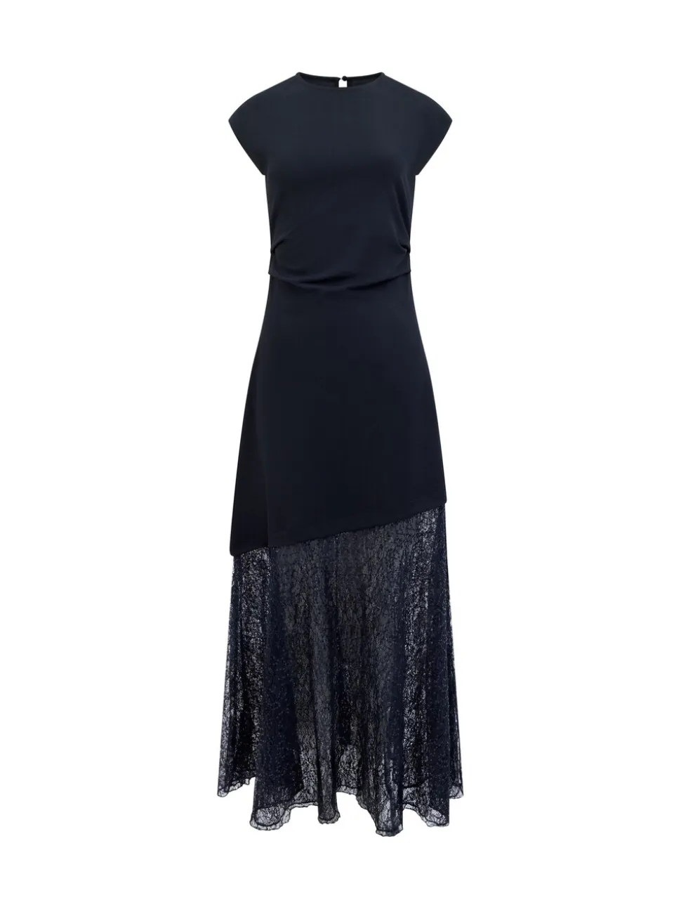 French Connection Black Valetta Lace Mix Dress