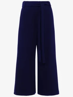 French Connection Blue Whisper Belted Culottes