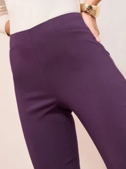 Friends Like These Berry Red Sculpting Stretch Slim Trousers