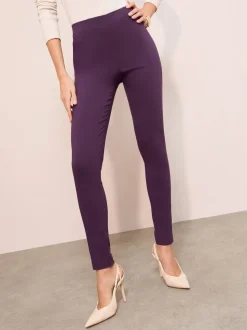 Friends Like These Berry Red Petite Sculpting Stretch Slim Trousers