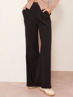 Friends Like These Black Elasticated Waist Trousers