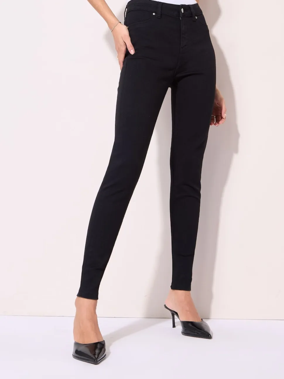 Friends Like These Black Petite High Waisted Jeggings