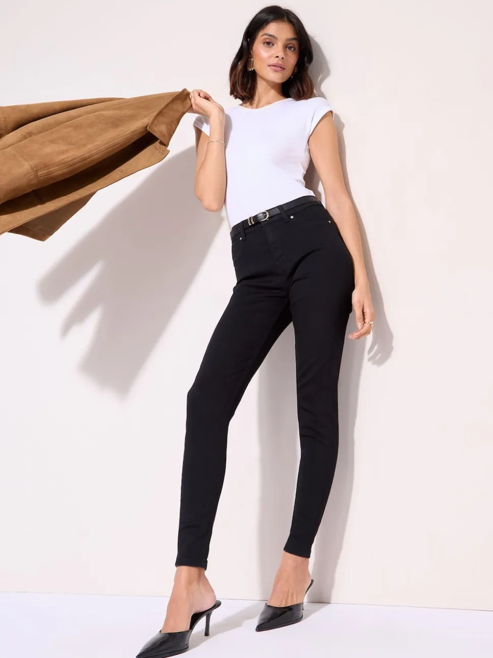 Friends Like These Black Petite High Waisted Jeggings