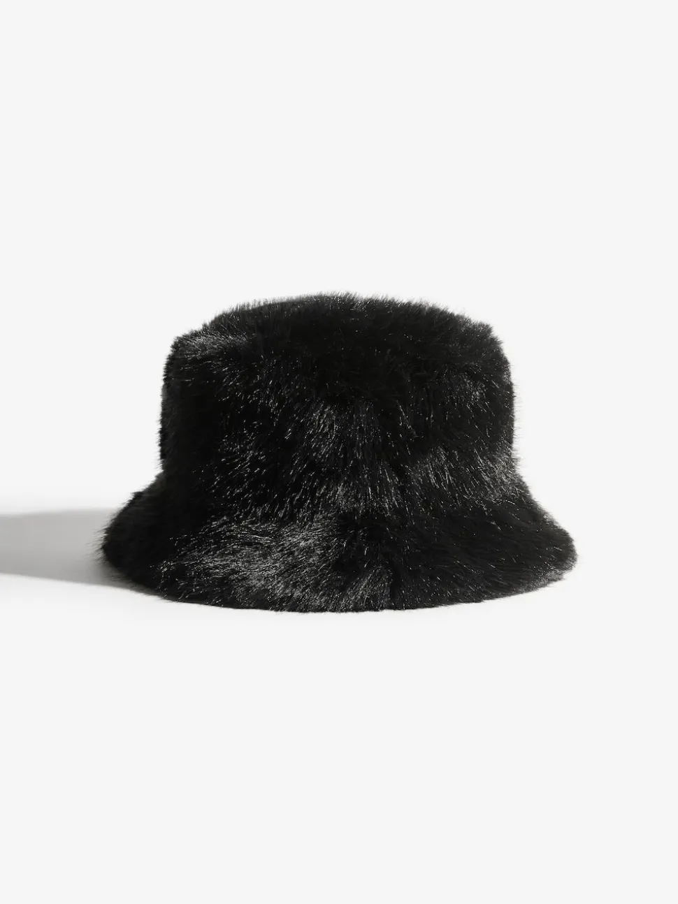 Friends Like These Black Faux Fur Bucket Hat