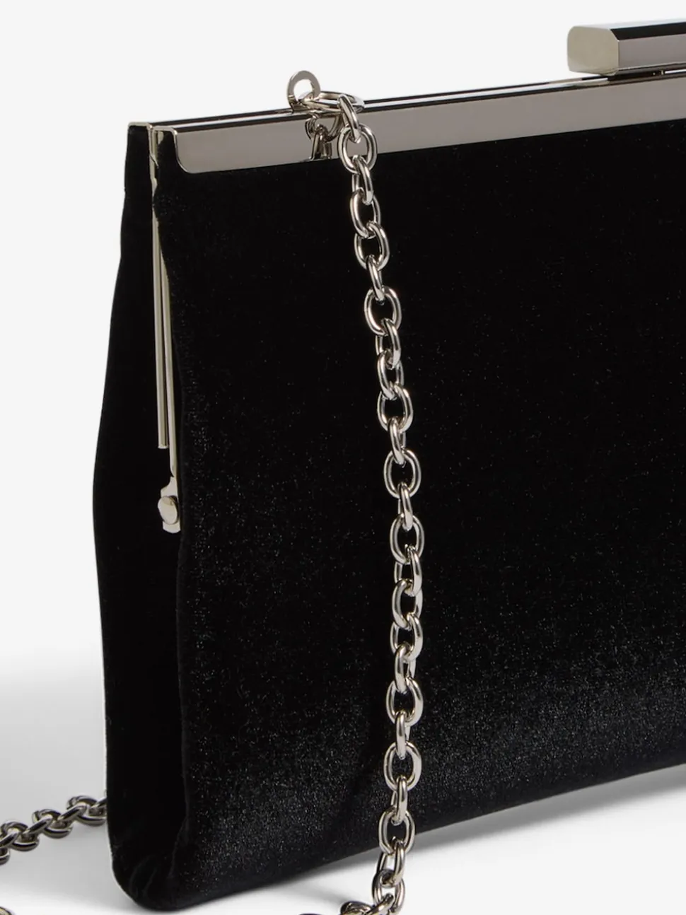 Friends Like These Black Velvet Occasion Clutch Bag