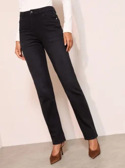 Friends Like These Black Straight Leg Jeans