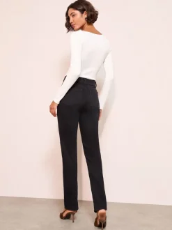 Friends Like These Black Straight Leg Jeans