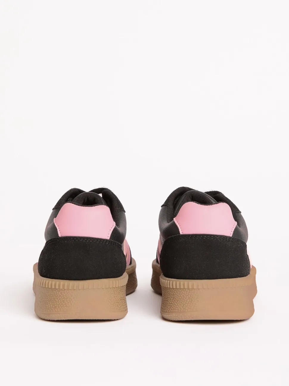 Friends Like These Black Standard Fit Lace Up Retro Gumsole Sports Trainers