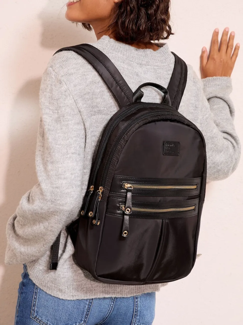 Friends Like These Black Nylon Backpack