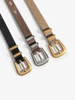 Friends Like These Black/Beige/Chocolate Belts 3 Pack
