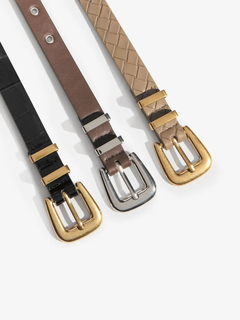 Friends Like These Black/Beige/Chocolate Belts 3 Pack