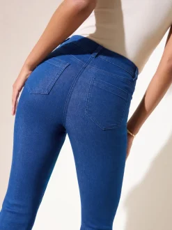 Friends Like These Blue High Waist Pocket Flare Jeans