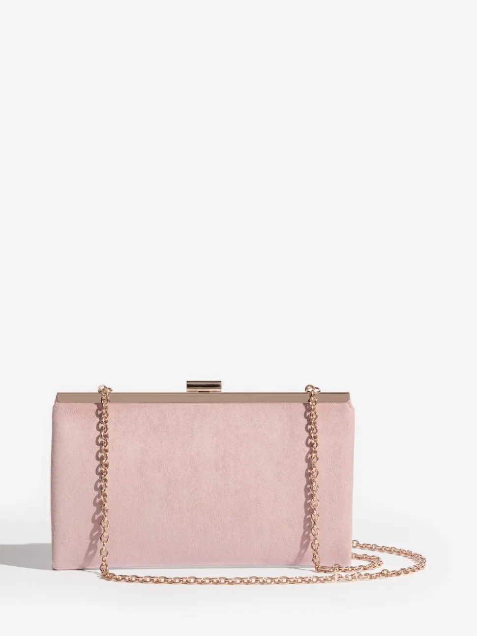 Friends Like These Blush Pink Suedette Occasion Clutch Bag