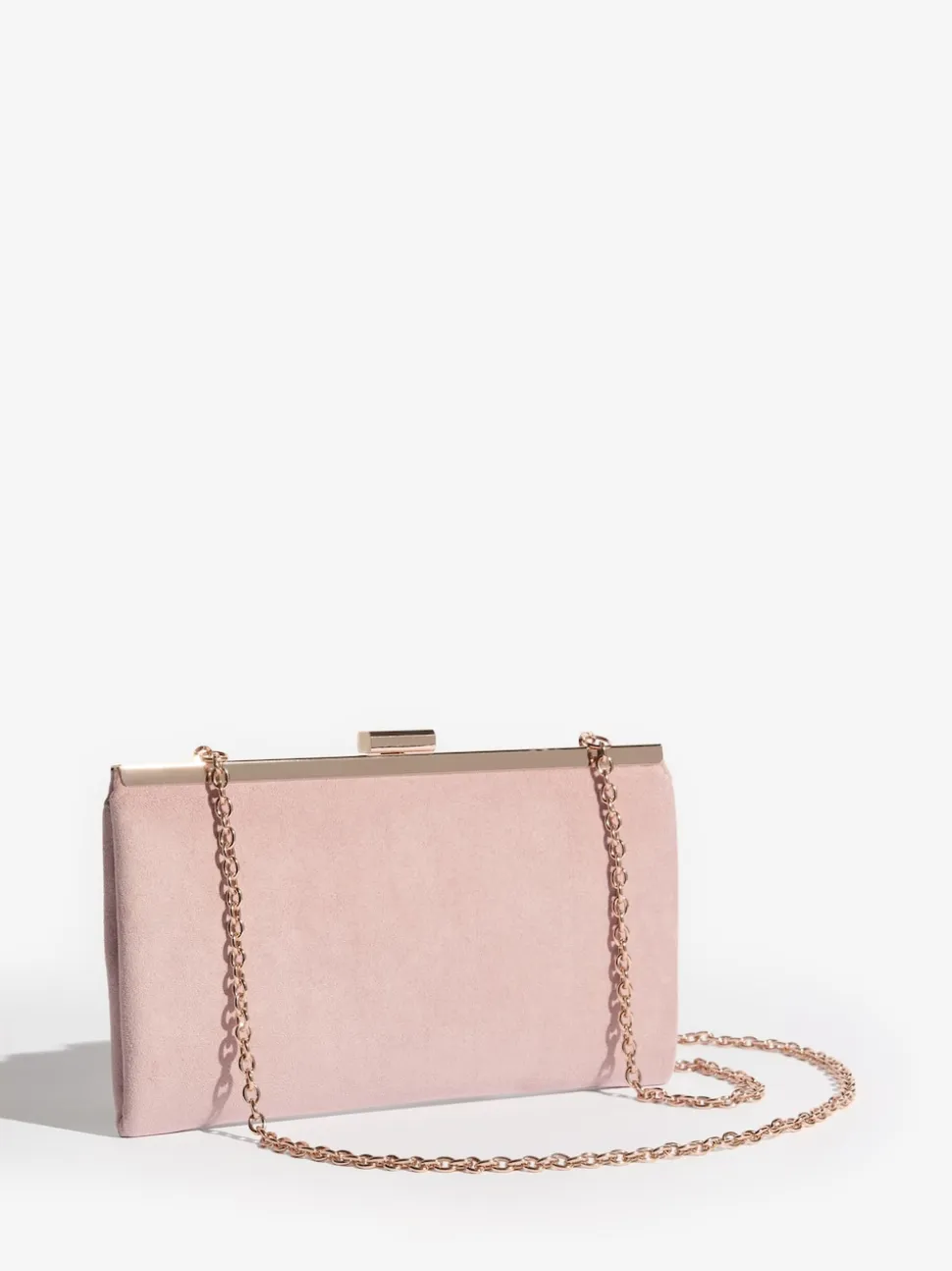 Friends Like These Blush Pink Suedette Occasion Clutch Bag